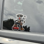 Pipe Boss Fire Sprinkler Fitter Mascot Vinyl Sticker