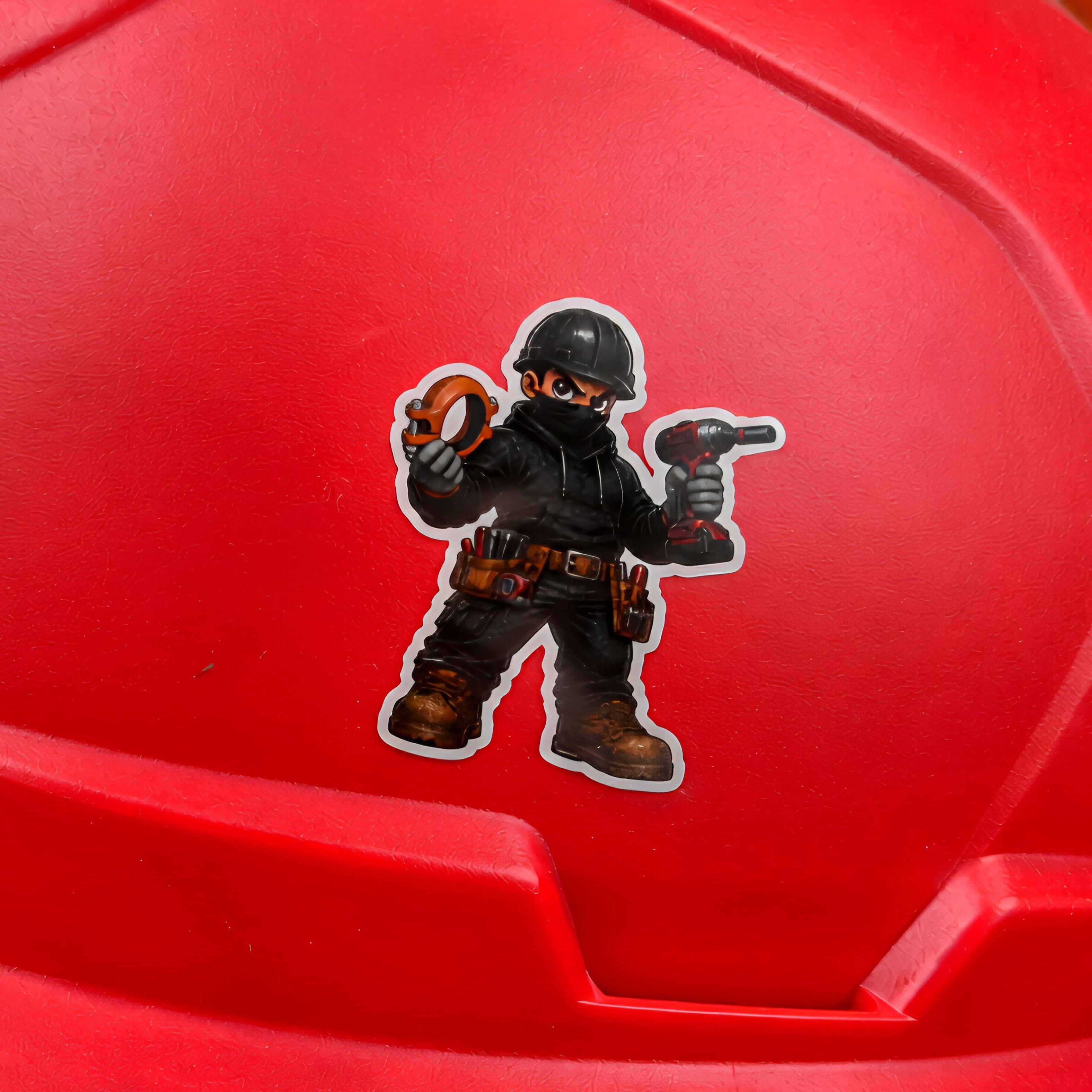 Blackout Fitter Mascot Vinyl Sticker