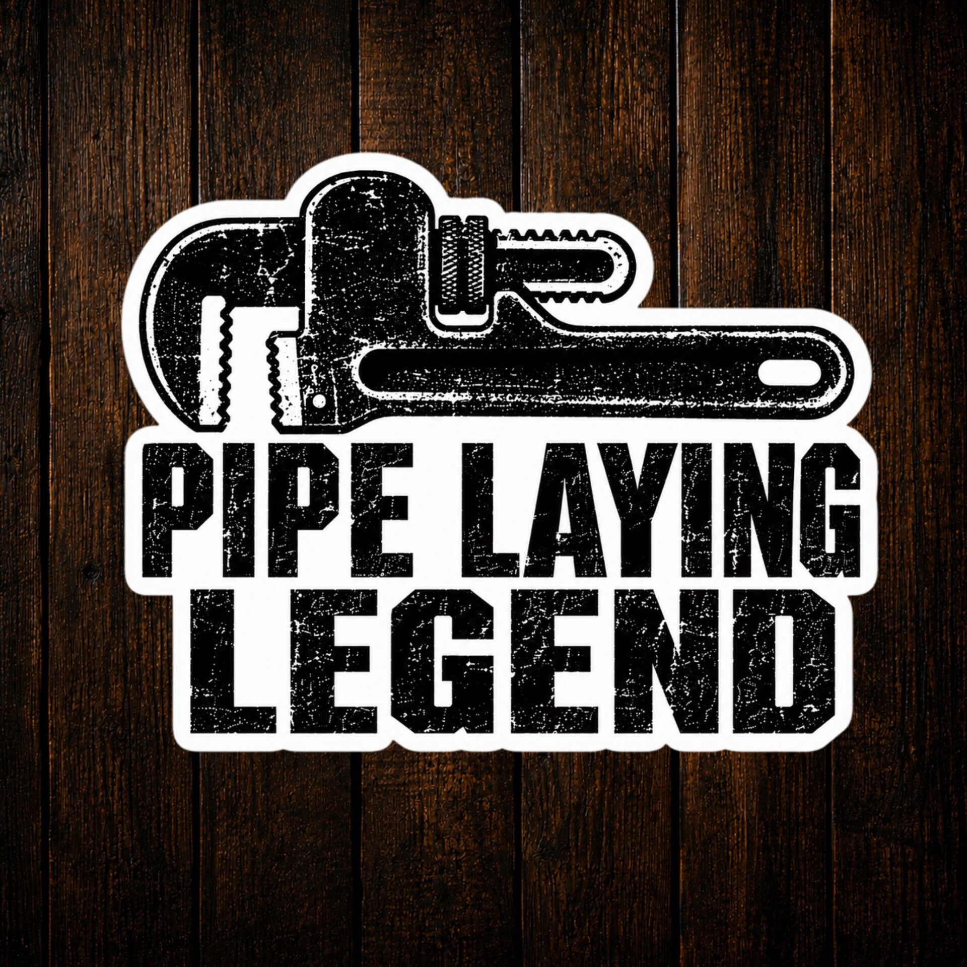 Pipe Laying Legend Vinyl Sticker