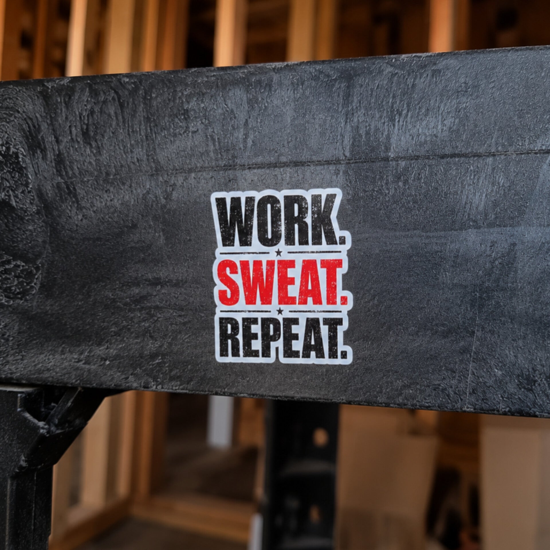 Work. Sweat. Repeat. Vinyl Sticker