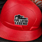 Pipe Laying Legend Vinyl Sticker