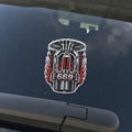 669 Fire Sprinkler Head Vinyl Sticker