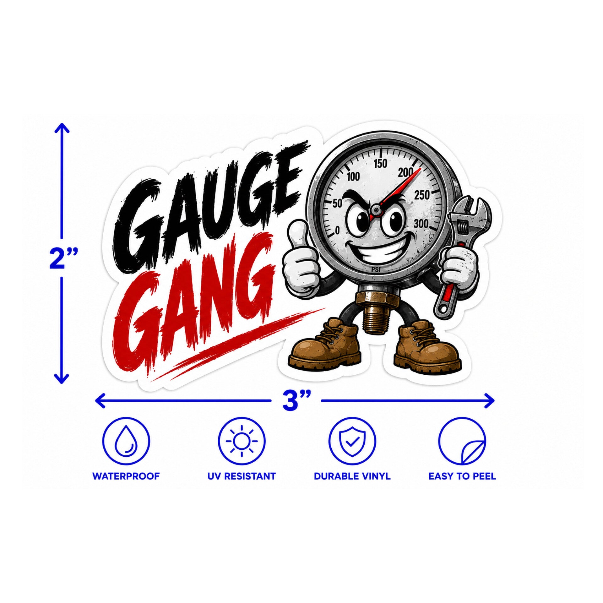 Gauge Gang Vinyl Sticker
