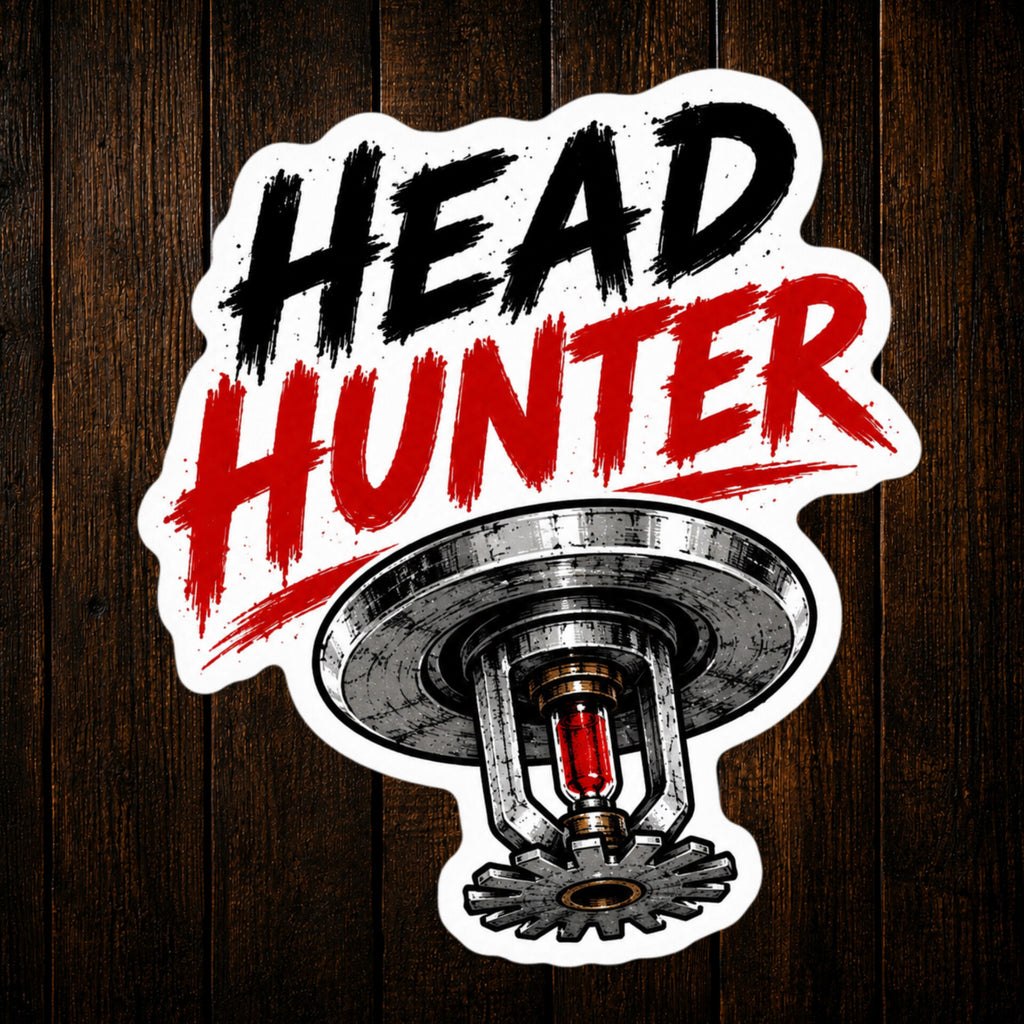 Head Hunter Vinyl Sprinkler Sticker