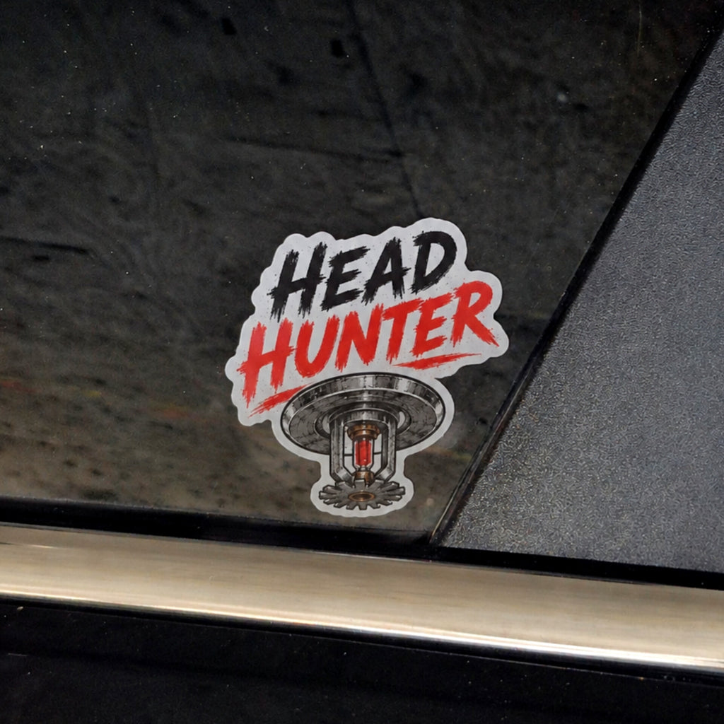 Head Hunter Vinyl Sprinkler Sticker