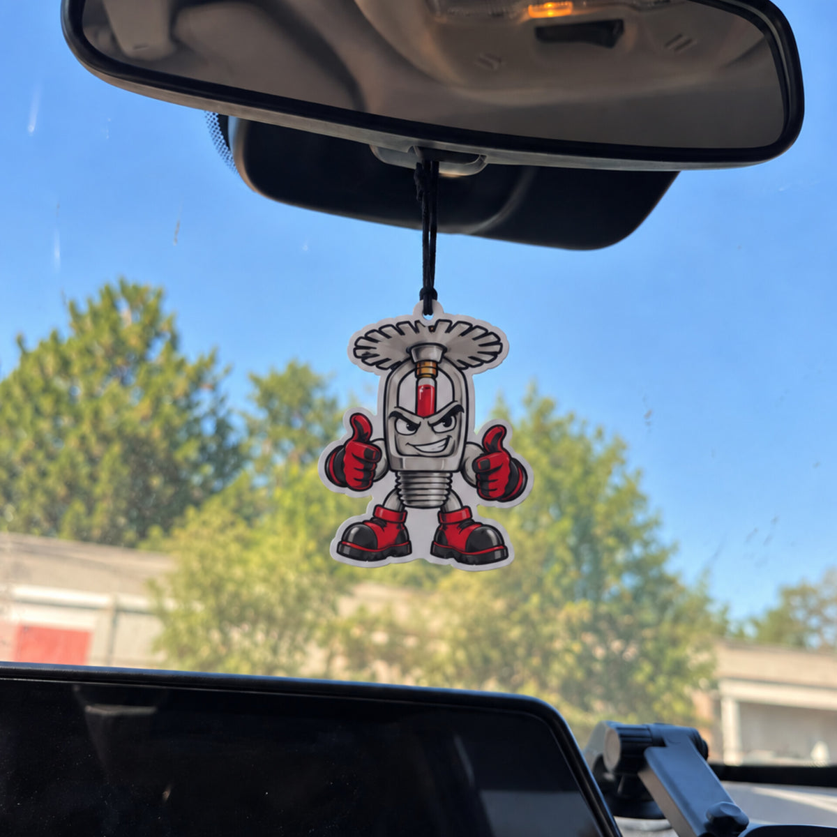 Sprinkler Fitter Mascot Car Air Freshener – New Car Scent