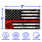Thin Red Line Firefighter Sticker