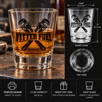Fitter Fuel 1.5 oz Shot Glass – Pipe Trades Shot Glass