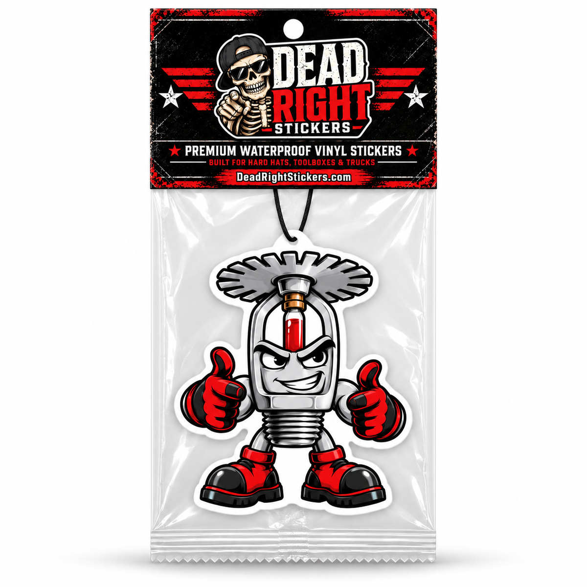 Sprinkler Fitter Mascot Car Air Freshener – New Car Scent