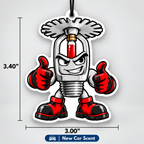 Sprinkler Fitter Mascot Car Air Freshener – New Car Scent